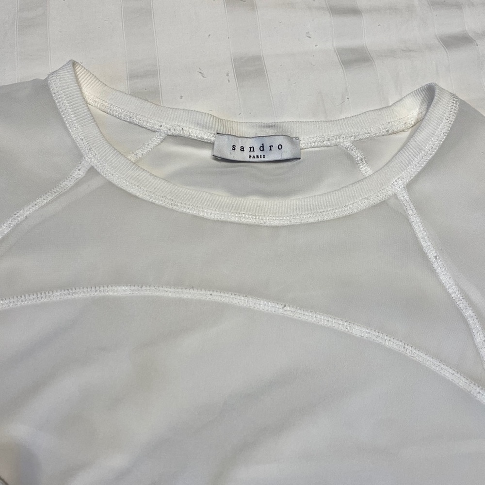 Sandro Paris — mixed material White top